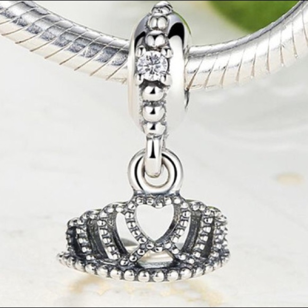 Authentic Pandora Princess Hearts Tiara Charm